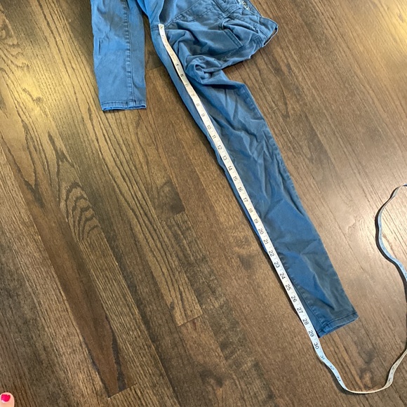 American Eagle Jeggings Blue 0 Long EUC - Picture 4 of 9